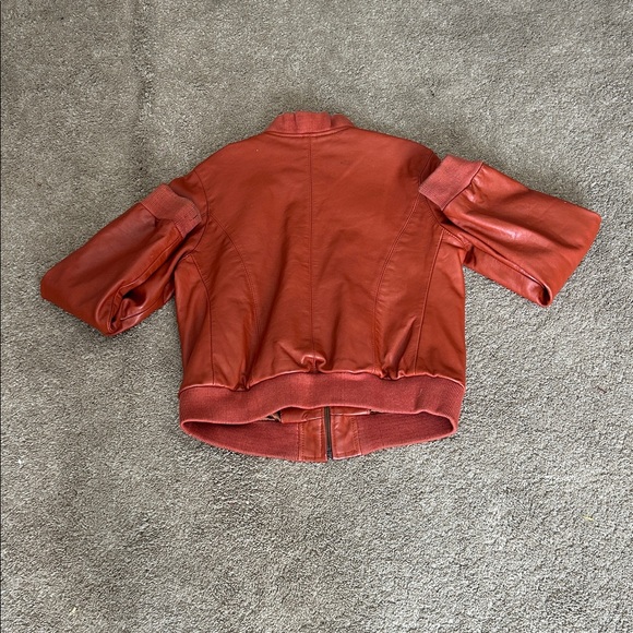 Red Leather Jacket - Picture 2 of 2